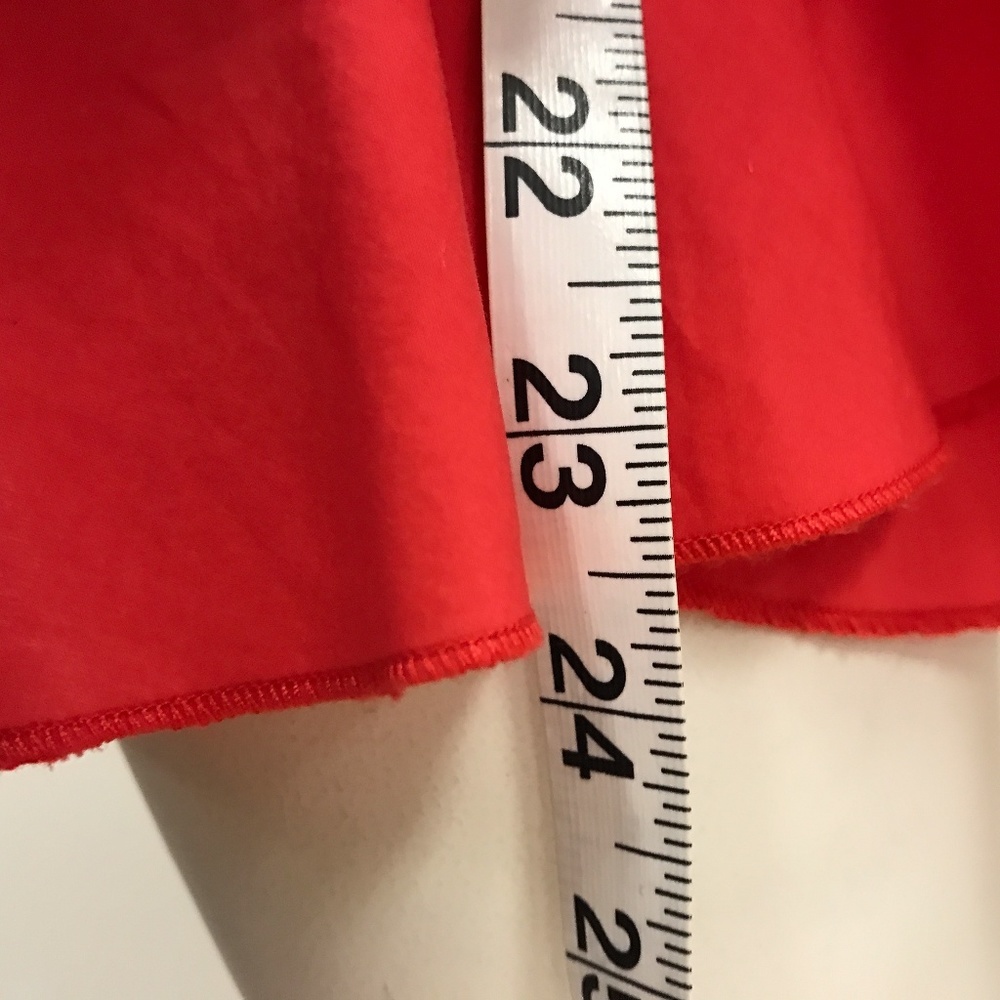 STRAPLESS CORAL RUFFLE DRESS - Picture 5 of 7